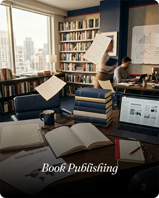 Manuscript to published book workspace